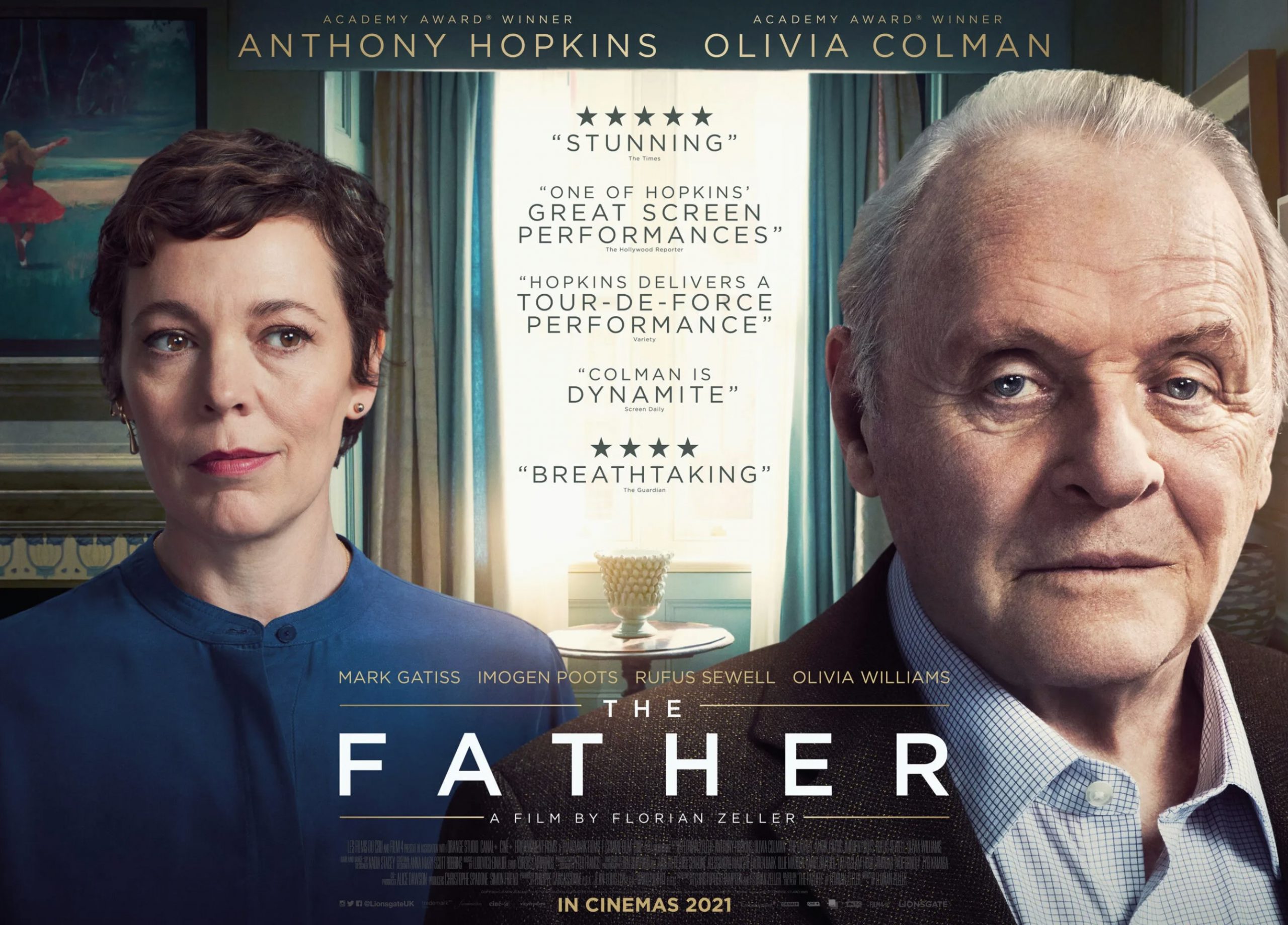 The poster for the movie, The Father